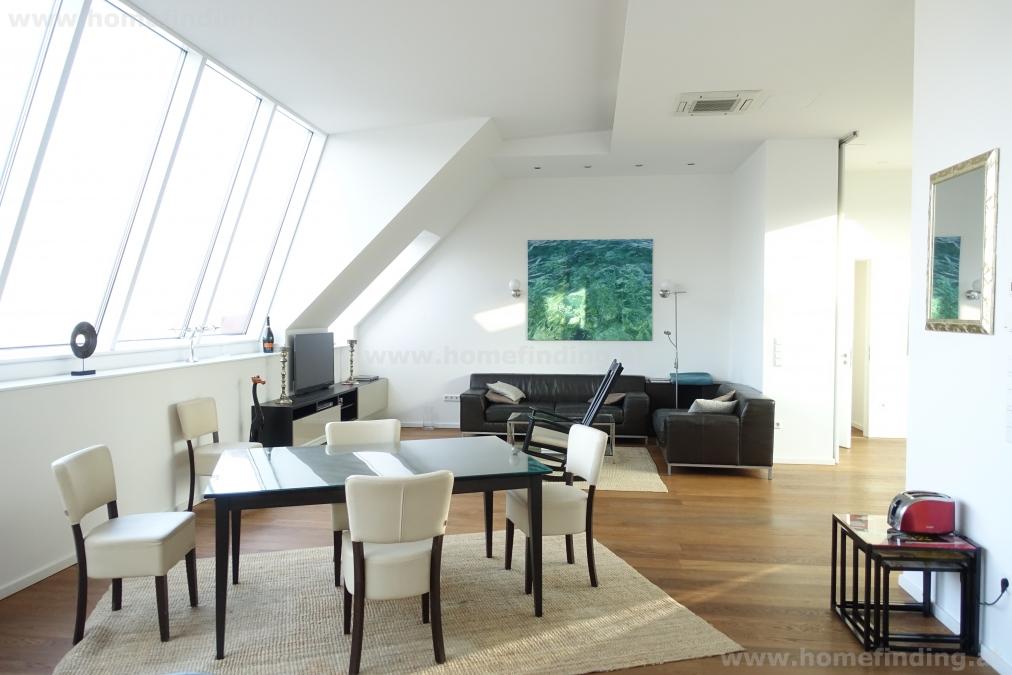 Luxus-Penthouse mit Terrasse - komplett möbliert - befristet