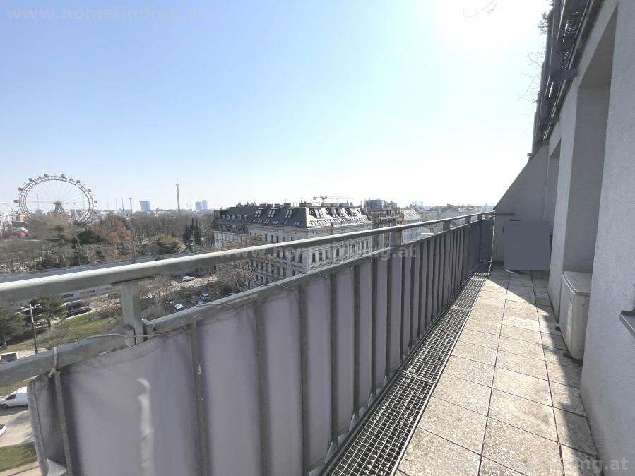 2-Zimmer-Terrassenwohnung mit schönem Blick I Praternähe - befristet