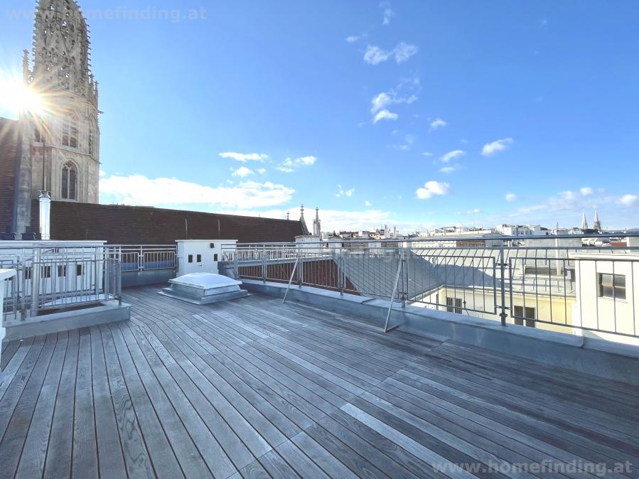 Erstbezug: Penthousewohnung mit Dachterrasse nahe Rudolfsplatz- 5 Jahre befristet