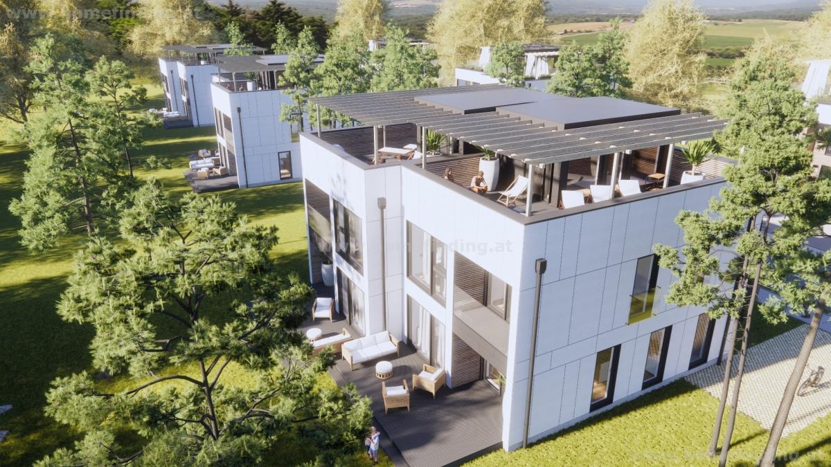 Leopoldsdorf: Baurechtsgrund mit Projekt für Doppelhaushälfte - provisionsfrei*