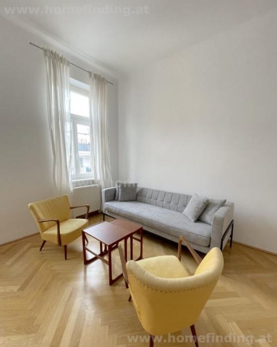 expat flat - fully furnished I möblierte Altbauwohnung mit Balkonnahe Nußdorfer Straße - 5 Jahre befristet