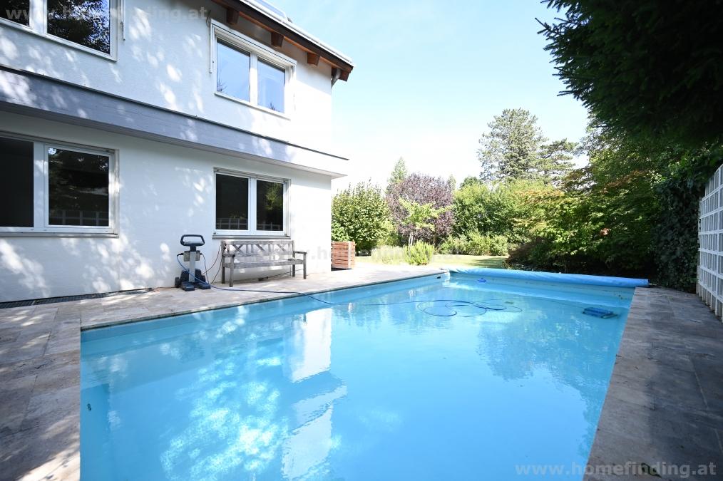 Wohnen in Mauer: 7 Zimmer, Pool, schöner Garten, Garage - befristet