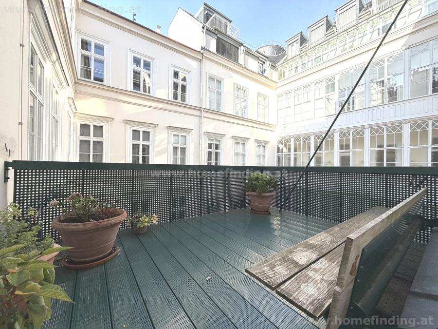 repräsentative Altbauwohnung mit Innenhof-Balkon beim Schillerplatz - 7 Zimmer I befristet