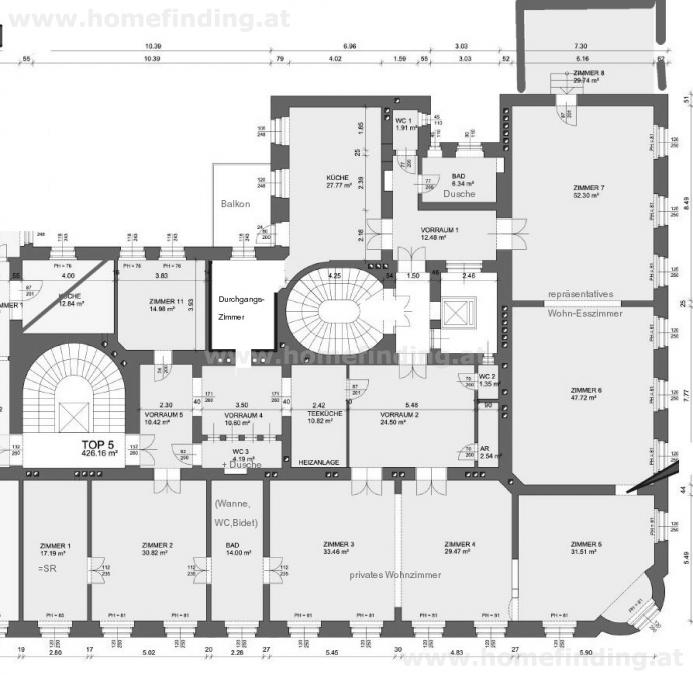 beim Schillerplatz: wunderschöne Altbauwohnung, 7 Zimmer , 3 Bäder, 7 Jahre befristet