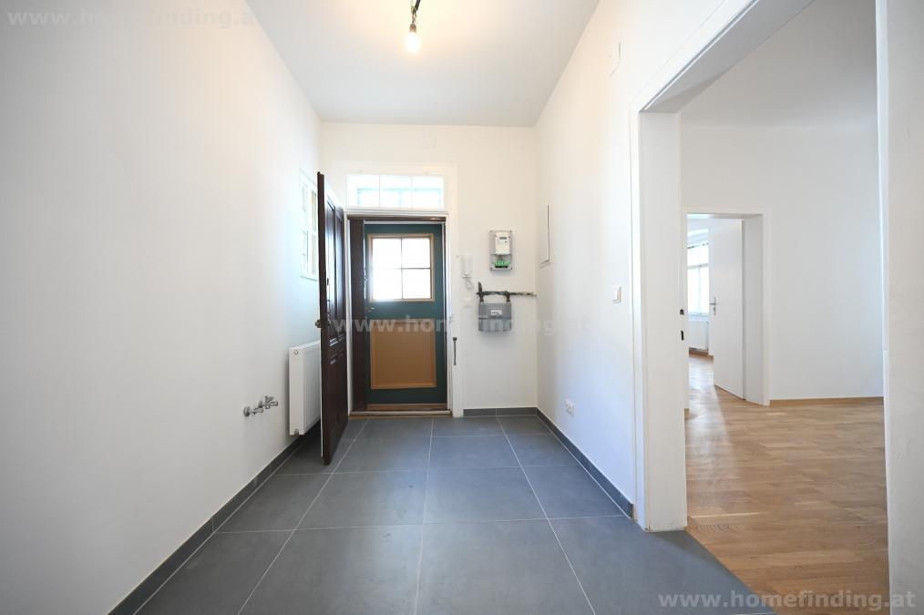 Erstbezug beim Spittelberg: sanierte Altbauwohnung (ohne Küche)