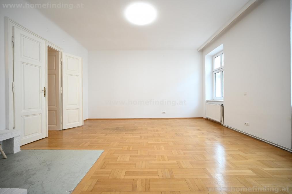 Wohnen beim Alois Drasche Park: 3-Zimmer-Altbauwohnung - befristet