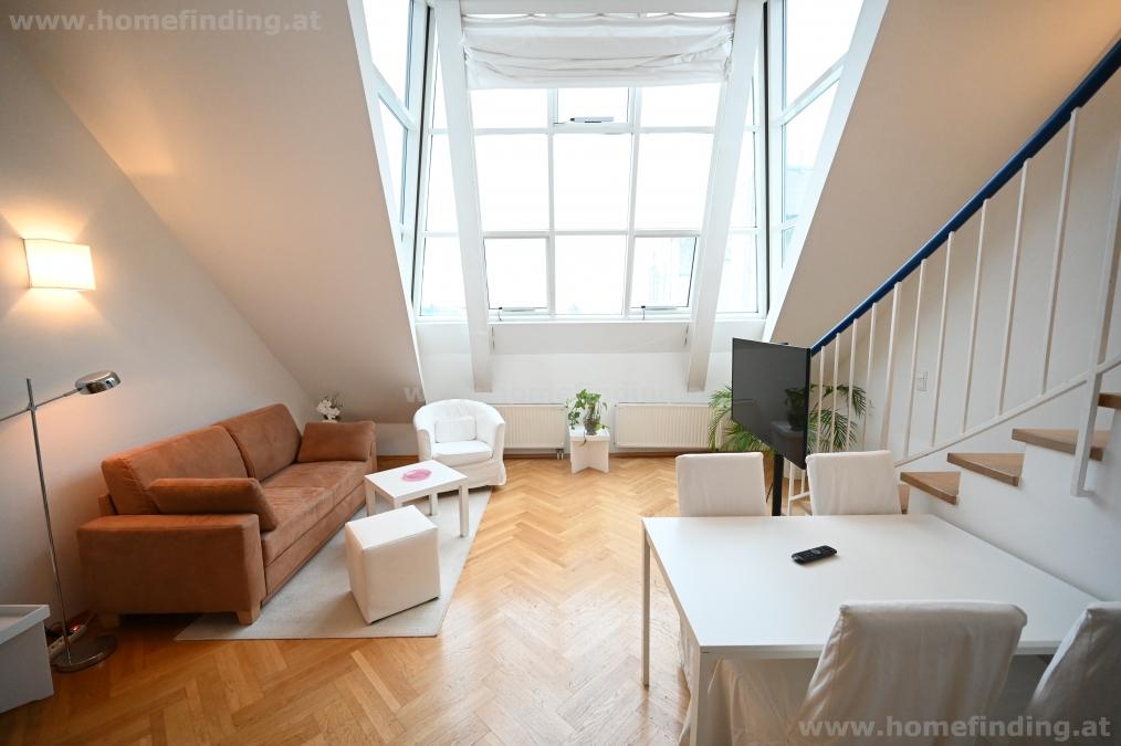 möblierte Terrassen-Wohnung nahe Karlskirche I unbefristet