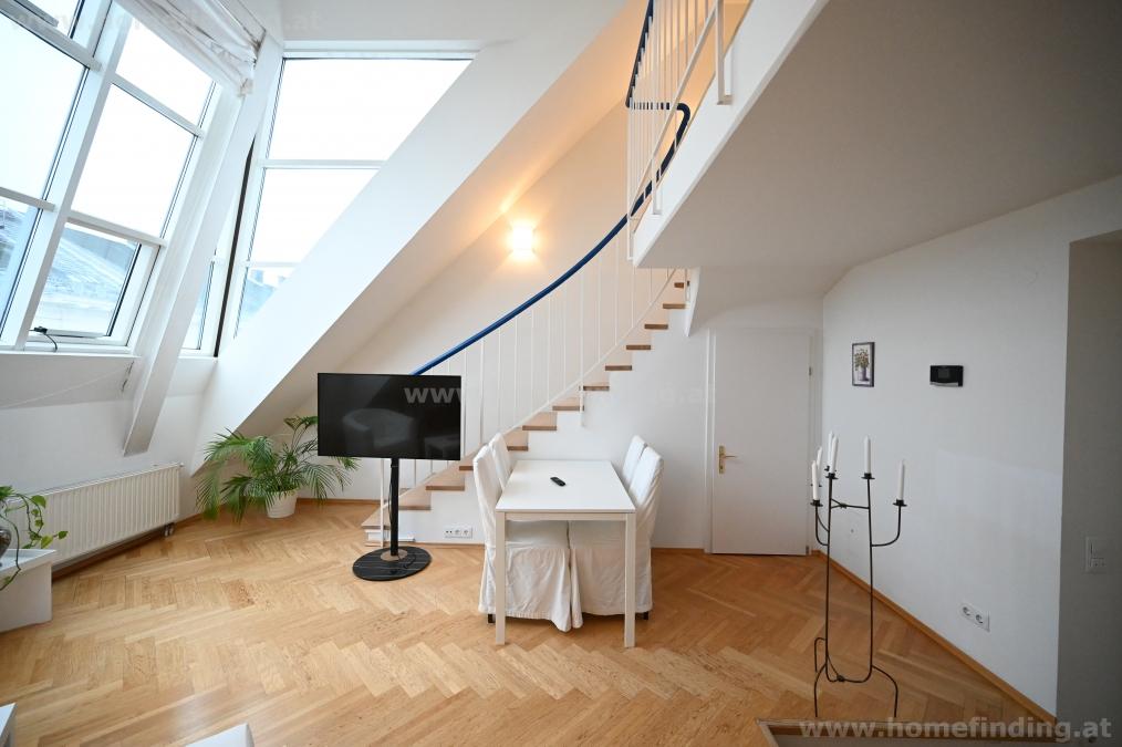 möblierte Terrassen-Wohnung nahe Karlskirche I unbefristet