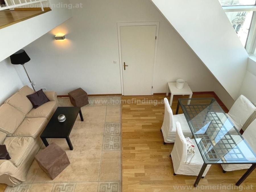 furnished duplex apartment close to Naschmarkt - penthouse style