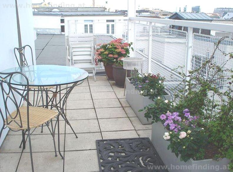 furnished penthouse with terrace in a Stadtpalais