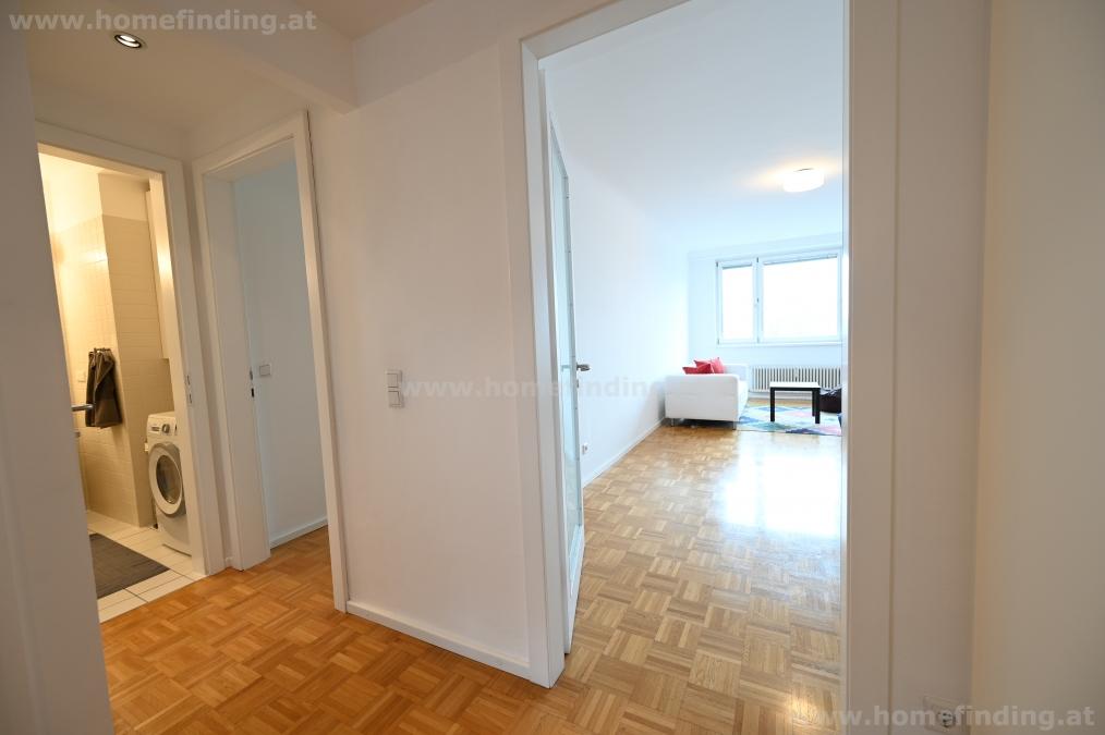 expat flat - partly furnished I nahe Praterstraße: moderne 3-Zimmer-Loggiawohnung mit Blick zum Riesenrad