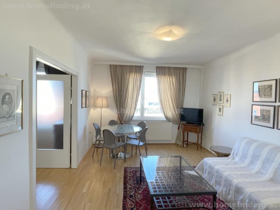 furnished 2 rooms with balcony close to Praterstraße