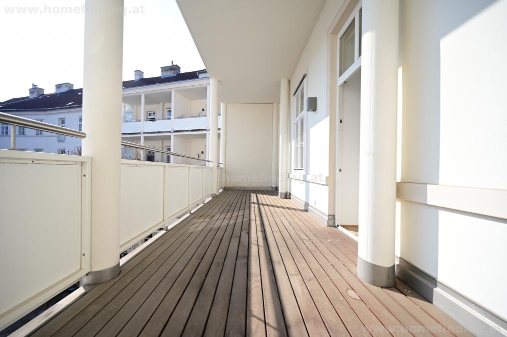 refurbished old style apartment with big loggia