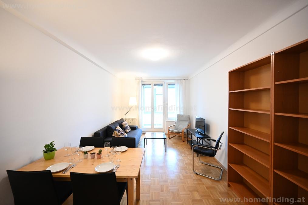 Praterstraße: fully furnished 2 rooms with loggia