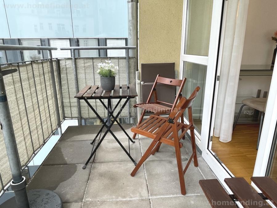 furnished 2 rooms with balcony
