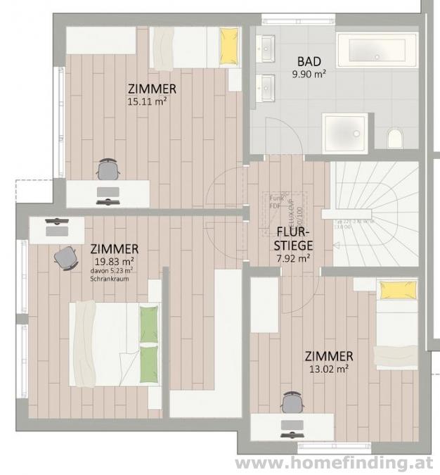 moderne Doppelhaushälfte mit 4 Zimmern in Breitenlee