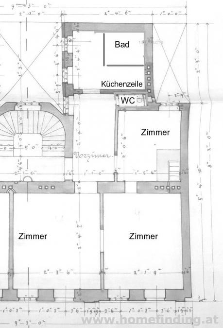 Wohnen beim Alois Drasche Park: 3-Zimmer-Altbauwohnung - befristet